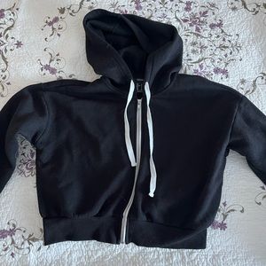 Croped zip up hoodie